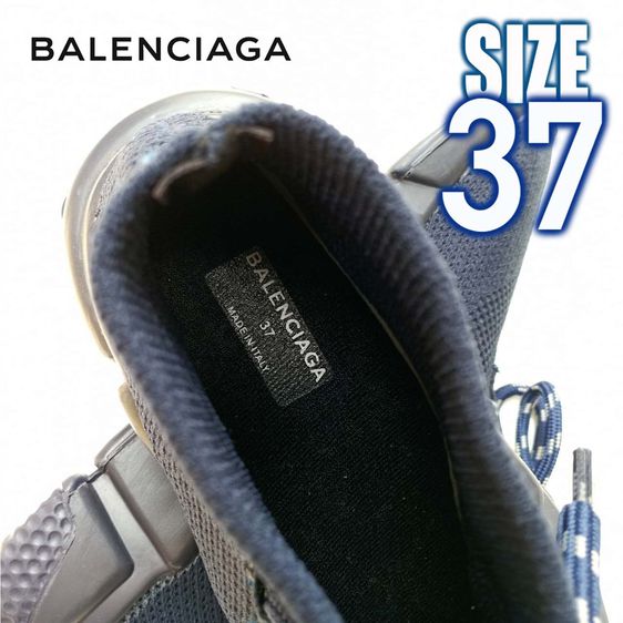 รองเท้าผ้าใบ BALENCIAGA สีดำ No.37 สภาพดี สวย มือสอง รูปที่ 8