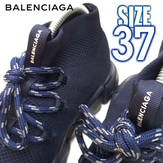 รองเท้าผ้าใบ BALENCIAGA สีดำ No.37 สภาพดี สวย มือสอง รูปที่ 4
