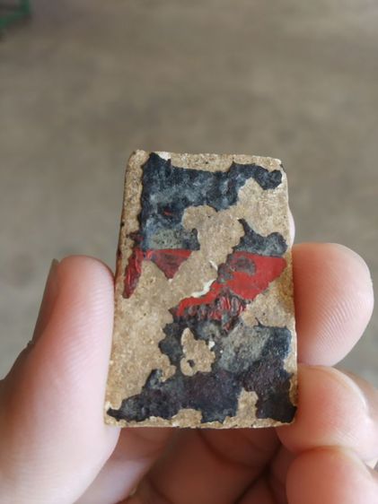 พระเนื้อว่านผสมผง(พระพิมพ์พระสมเด็จหลังเรียบลงรักชาดแดงและปิดทองเก่า(080408)(ไม่ทราบพระเกจิที่สร้าง))พระบ้านพระเครื่องรางของมงคล รูปที่ 8