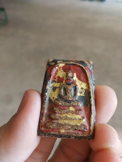 พระเนื้อว่านผสมผง(พระพิมพ์พระสมเด็จหลังเรียบ(ลงลัก.ปิดทอง.ลงชาดแดง)(080409)(ไม่ทราบพระเกจิที่สร้าง))พระบ้านพระเครื่องรางของมงคล รูปที่ 5