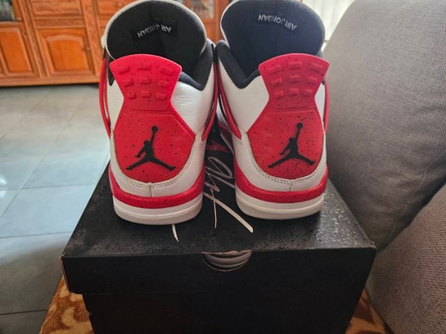 Nike air jordan 4 red cement 11 Us ใส่1ครั้ง รูปที่ 6