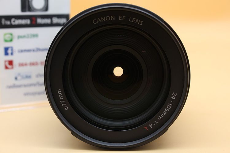 ขาย Lens Canon EF24-105mm f4L IS USM (UZ) อดีตร้าน สภาพสวย ไร้ฝ้า รา ตัวหนังสือคมชัด พร้อม Hood  รูปที่ 4
