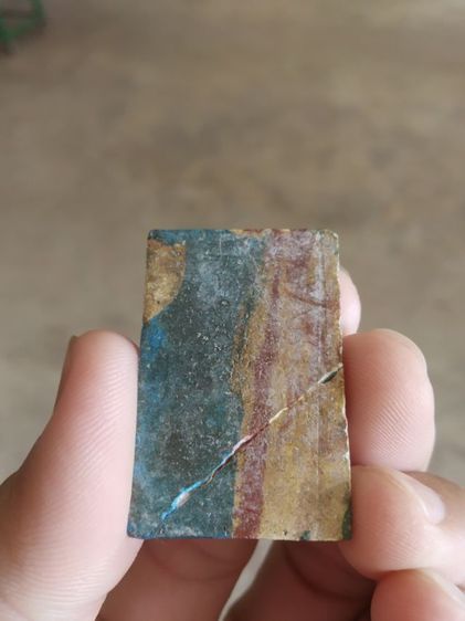 พระเนื้อผง(พระพิมพ์พระสมเด็จนั่งบนฐานหลังเรียบ(พระซ่อมหรือพระชำรุด)(080425)(ไม่ทราบพระเกจิที่สร้าง))พระบ้านพระเครื่องรางของมงคล รูปที่ 12