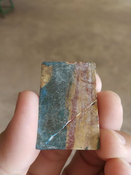 พระเนื้อผง(พระพิมพ์พระสมเด็จนั่งบนฐานหลังเรียบ(พระซ่อมหรือพระชำรุด)(080425)(ไม่ทราบพระเกจิที่สร้าง))พระบ้านพระเครื่องรางของมงคล รูปที่ 2