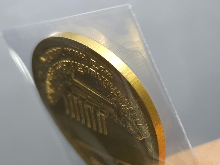 เหรียญที่ระลึก (สร้างเขื่อน) เขื่อนภูมิพล 30 ปี กฟภ รัชกาลที่9 เนื้อชุบทอง พ.ศ.2542 สวยเดิมๆ นิยม รูปที่ 7