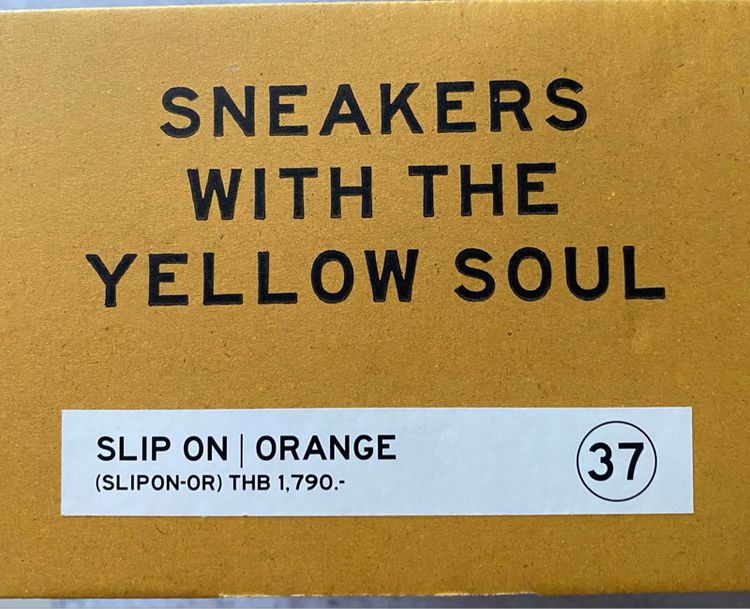 Mustard Sneakers Slip On Orange เบอร์ 37  ขาย 690 จากราคา 1,790  สีส้มสดเหมาะกับหน้าร้อนนี้ที่สุด 😎 IWearMustard รูปที่ 4
