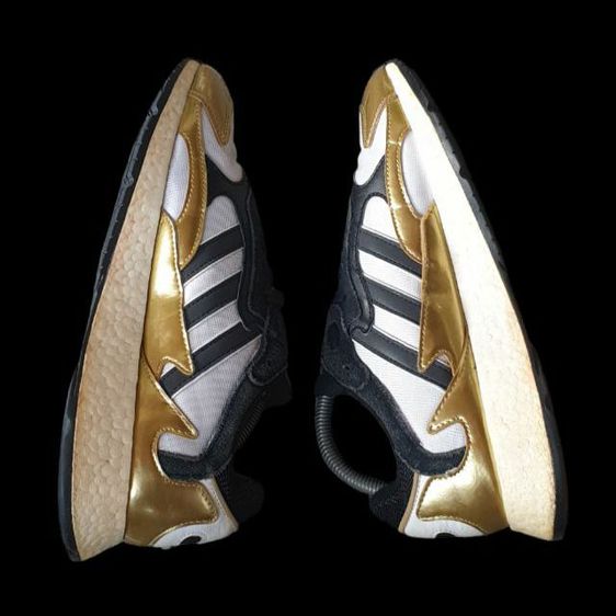 adidas Tresc Run Black Metallic Gold 42.5 27cm, รูปที่ 2