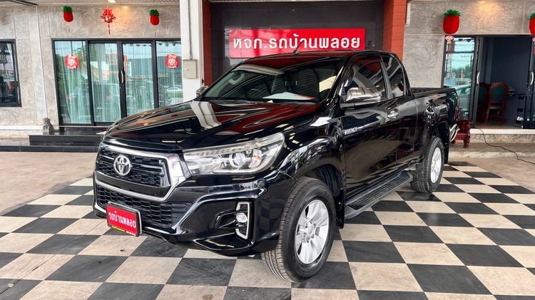 Toyota Hilux Revo 2019 2.4 Prerunner E Plus Pickup ดีเซล ไม่ติดแก๊ส เกียร์ธรรมดา ดำ รูปที่ 1