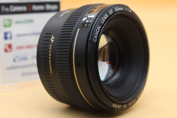 ขาย Lens Canon EF 50mm F1.4 USM อดีตร้าน สภาพสวย ไร้ฝ้า รา พร้อม Filter และ Hood   รูปที่ 6