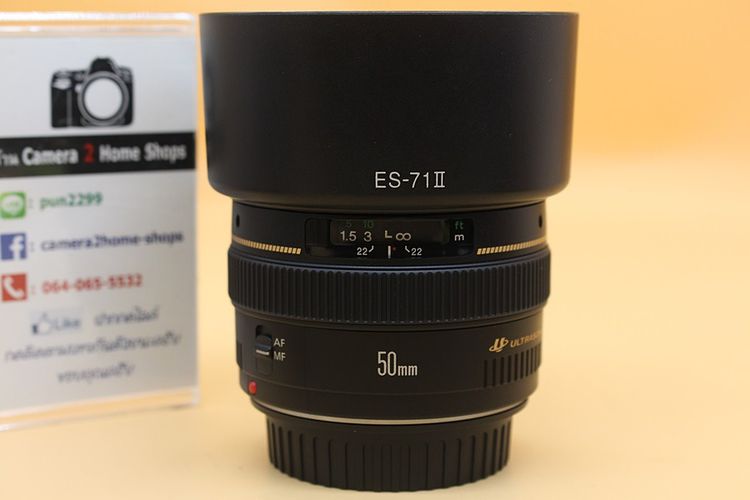 ขาย Lens Canon EF 50mm F1.4 USM อดีตร้าน สภาพสวย ไร้ฝ้า รา พร้อม Filter และ Hood   รูปที่ 10