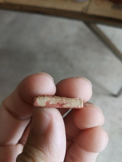 พระเนื้อผงพิมพ์เล็ก(พระสมเด็จพิมพ์คะแนนทรงครุฑหลังลายผ้า(ไม่ค่อยสวยเปื้อนหมึกสีแดง)(หลวงพ่อแฉ่ง)(วัดบางพัง)(จังหวัดนนทบุรี))พระเครื่องมงคล รูปที่ 11