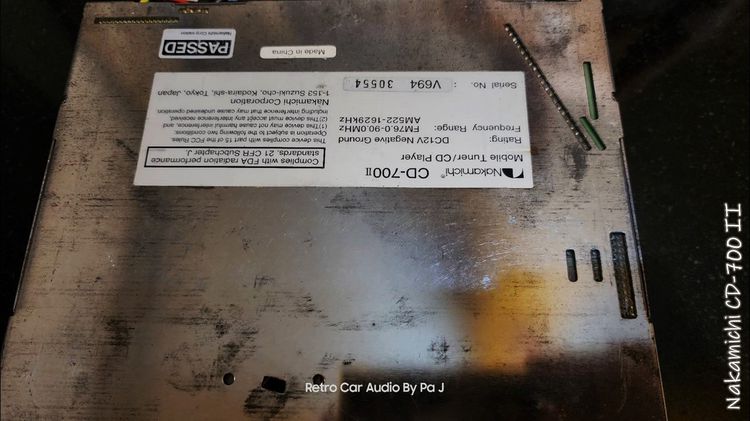 Nakamichi CD-700 II เครื่องเสียงรถยนต์ รูปที่ 2