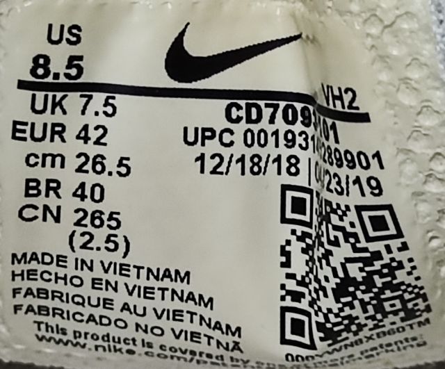 Nike ผ้าใบ 42.0 26.5 แท้ มือสอง รูปที่ 10