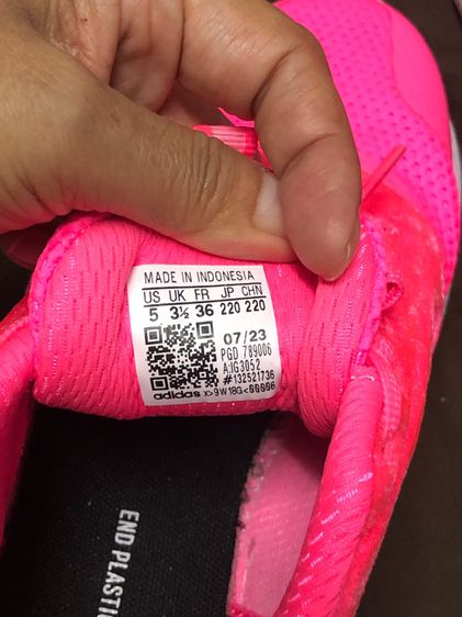 Adidas X PLRPHASE แท้จากช็อป ขนาด 3.5UK สี Liquid Pink รหัสสินค้า IG3052 เหมือนใหม่ รูปที่ 8