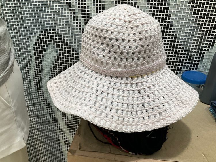 หมวกแฟชั่นสตรี สไตส์เกาหลี หมวกชายหาด กันแดด พับได้ ระบายอากาศได้ดี สีชมพู 100 บาท รูปที่ 5