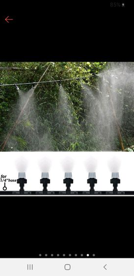 ชุดรดน้ำต้นไม้อัตโนมัติ DIY ชุดหัวพ่นหมอก พ่นละอองน้ำ ฝนเทียม รูปที่ 14