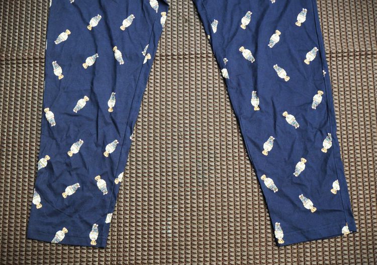 Polo Ralph Lauren Men's Navy All Over Polo Bear Cotton Sleep Jogger Pants  รูปที่ 2