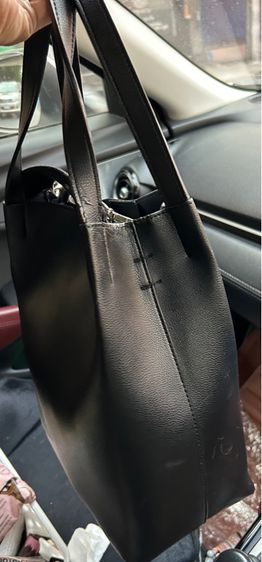 กระเป๋าสะพายหนังแท้สีดำ จิวสจ๊วด รูปที่ 15