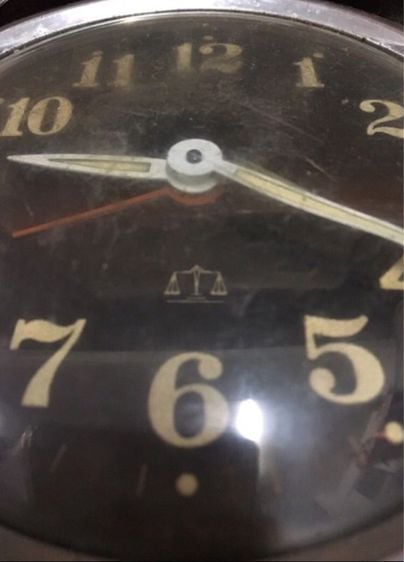 นาฬิกาปลุกตั้งโต๊ะ แบบไขลาน ของประเทศฮ่องกง นาฬิกายังเดินปกติ ตั้งเวลาปลุกแล้วยังปลุกได้ปกติ รูปที่ 7