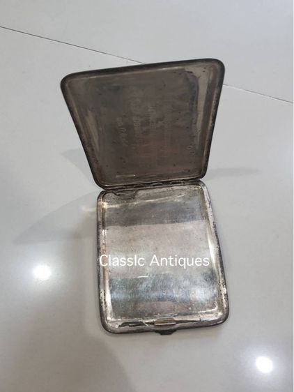 ตลับเงิน ลายวัดอรุณ ปี2489 โบราณเก่าสะสม รูปที่ 4