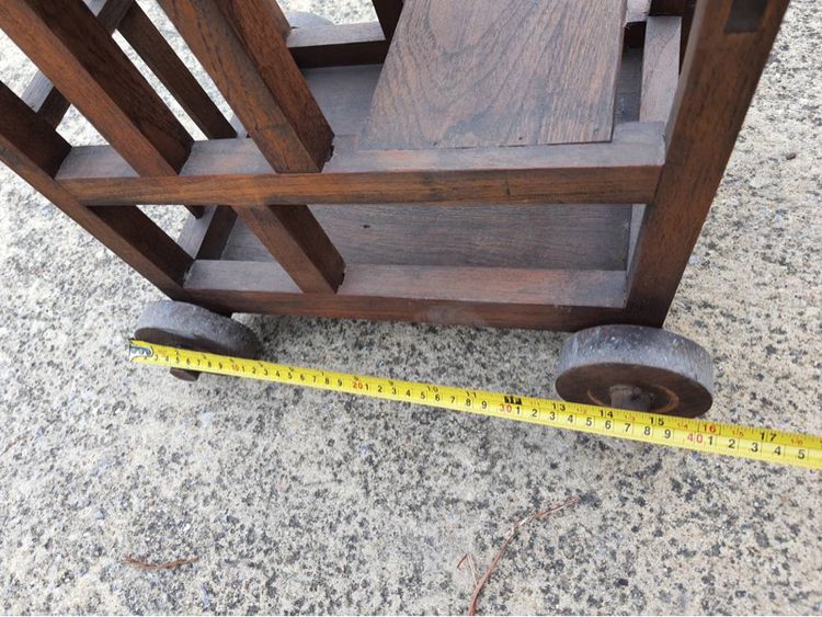 รถเข็นเด็ก ไม้สัก สะสม รูปที่ 9