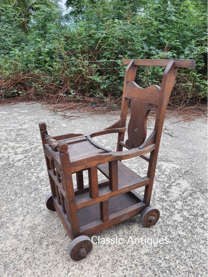 รถเข็นเด็ก ไม้สัก สะสม รูปที่ 4