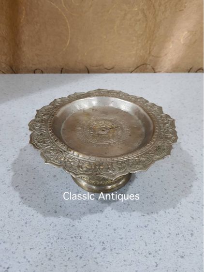 พาน กระไหล่เงิน โบราณสะสมA2 รูปที่ 2