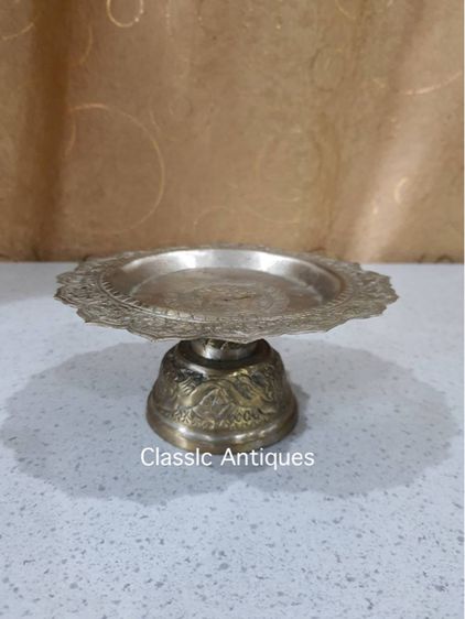 พาน กระไหล่เงิน โบราณสะสมA2