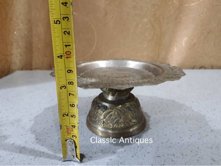 พาน กระไหล่เงิน โบราณสะสมA2 รูปที่ 7