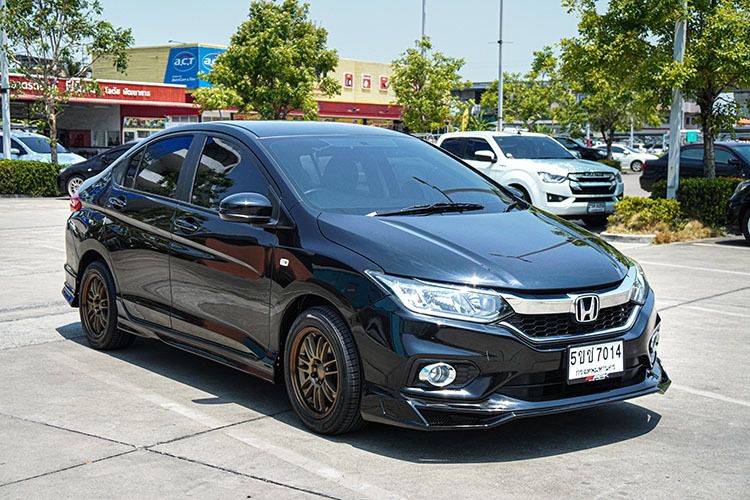 Honda City 2018 1.5 S Sedan เบนซิน ไม่ติดแก๊ส เกียร์อัตโนมัติ ดำ รูปที่ 2