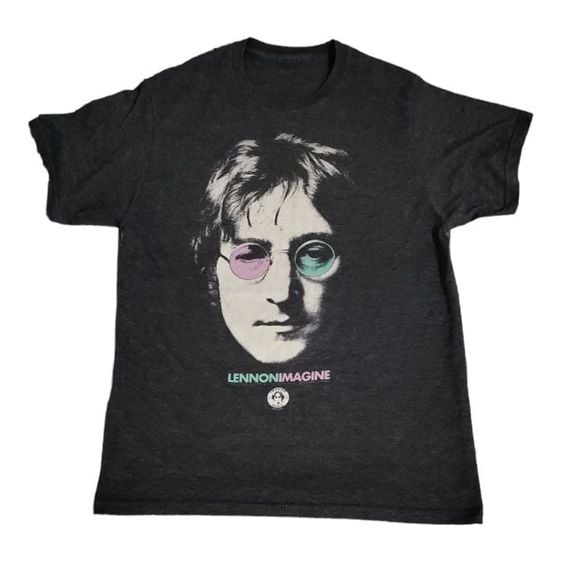 อื่นๆ เสื้อทีเชิ้ต เทา แขนสั้น เสื้อวง John Lennon  Imagine 
