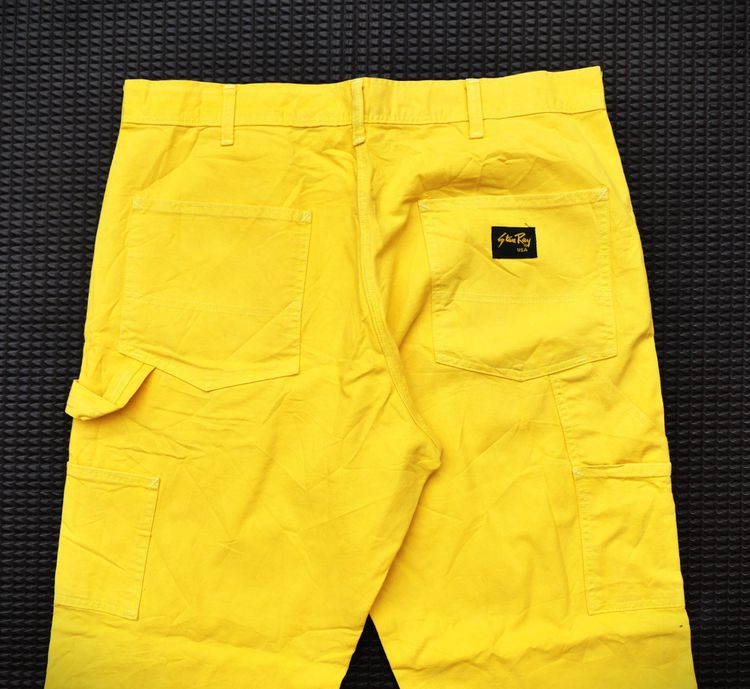 Vintage Stan Ray Painters Pants Mens Bright Yellow Made in USA รูปที่ 7