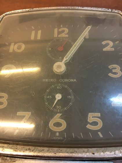 นาฬิกาตั้งโต๊ะ SEIKO CORONA Japan ของเก่าเก็บ น่าสะสม รูปที่ 7