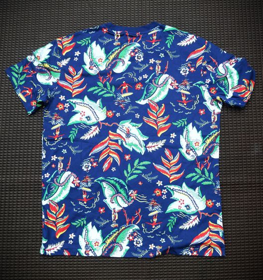 Polo Ralph Lauren Men's Summer Hawaii Navy Blue t-shirt short sleeve shirt  รูปที่ 2