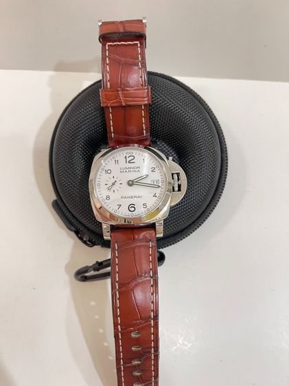 พร้อมส่ง 🔥Sale 129000🔥Used นาฬิกา Panerai 523 ขนาด 42mm. หน้าขาว หลังเปลือย โชว์เครื่อง รูปที่ 12