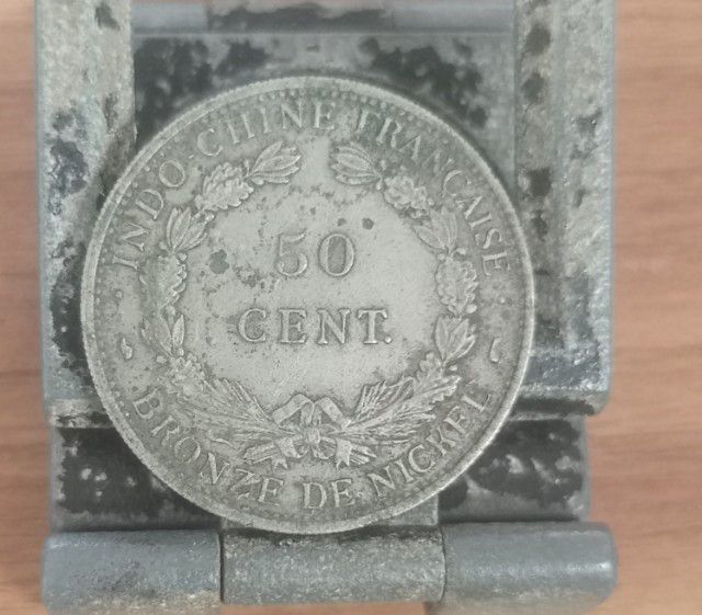 เหรียญเงินอินโดจีน50เซ็นปีลึกแท้ รูปที่ 2