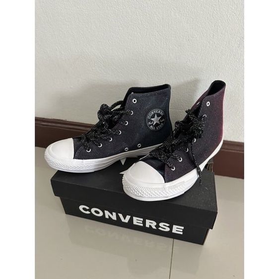 CONVERSE CHUCK TAYLOR ALL STAR STARWARE HIGH TOP LASER BLACK รูปที่ 1