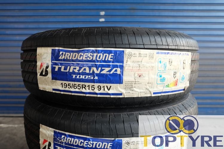 🔔ยางใหม่ Bridgestone Turanza T005A ปี22  ขนาด 195 65R15 รูปที่ 2