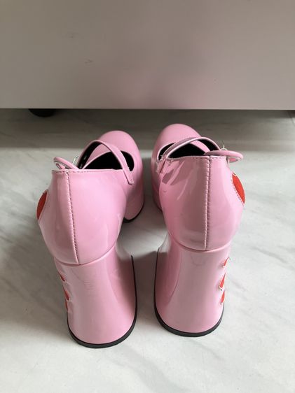 รองเท้าส้นสูงสีชมพูเคลือบเงา  valentina-he สภาพใหม่ รูปที่ 5