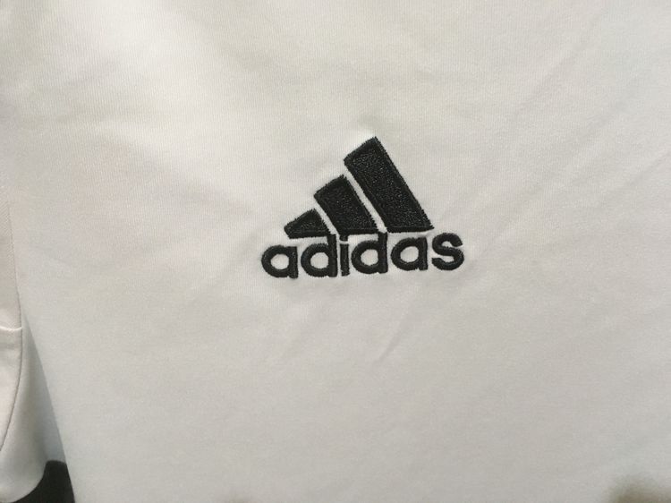 เสื้อกีฬา CLIMALITE แบรนด์ Adidas สีขาวแถบดำ รูปที่ 5