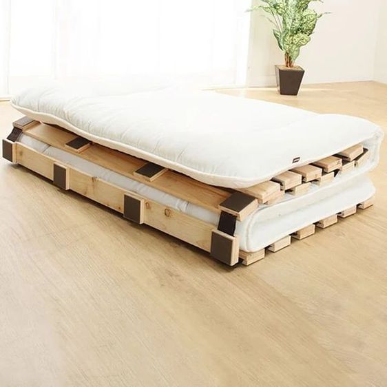 เตียงไม้แผ่นรองรับสำหรับนอนที่พื้น แบบสไตล์ญี่ปุ่น🇯🇵 รูปที่ 3