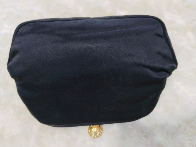 กระเป๋าถือผ้าซาตินสีดำ mm satin รูปที่ 2