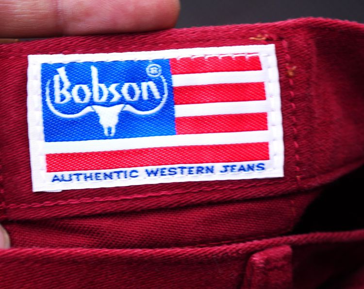 authentic western jeans bobson lot.514 red jeans denim รูปที่ 2