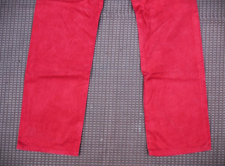 authentic western jeans bobson lot.514 red jeans denim รูปที่ 12