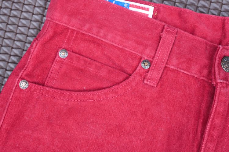 authentic western jeans bobson lot.514 red jeans denim รูปที่ 9