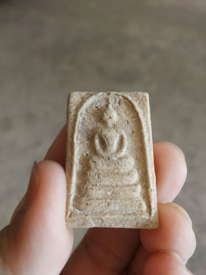 พระเนื้อว่านผสมผง(พระพิมพ์พระสมเด็จหลังเรียบ(130403)(ไม่ทราบที่มาไม่ทราบพระเกจิที่สร้าง))พระบ้านพระเครื่องรางของมงคล รูปที่ 5