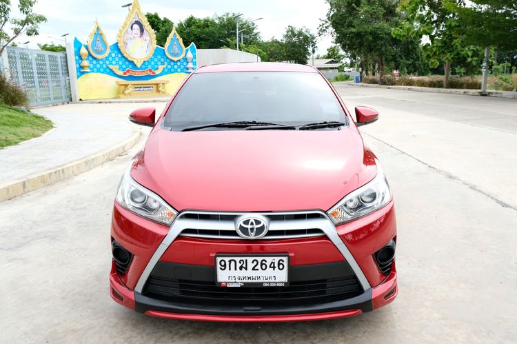 Toyota Yaris 2015 1.2 G Sedan เบนซิน ไม่ติดแก๊ส เกียร์อัตโนมัติ แดง รูปที่ 2