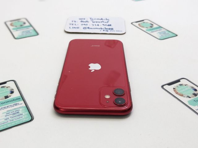 ขาย เทิร์น iPhone 11 Red 128 Gb ศูนย์ไทย สภาพสวย มีตัวเครื่องอย่างเดียว ไม่มีอุปกรณ์อื่น สุขภาพแบต 100 ถูกๆ เพียง 9,590 บาท ครับ  รูปที่ 6