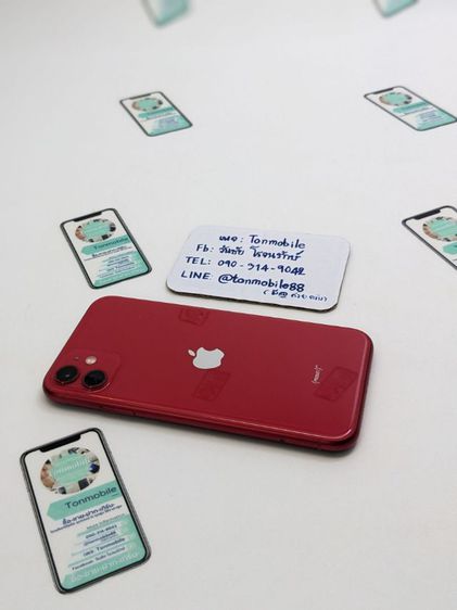 ขาย เทิร์น iPhone 11 Red 128 Gb ศูนย์ไทย สภาพสวย มีตัวเครื่องอย่างเดียว ไม่มีอุปกรณ์อื่น สุขภาพแบต 100 ถูกๆ เพียง 9,590 บาท ครับ  รูปที่ 2