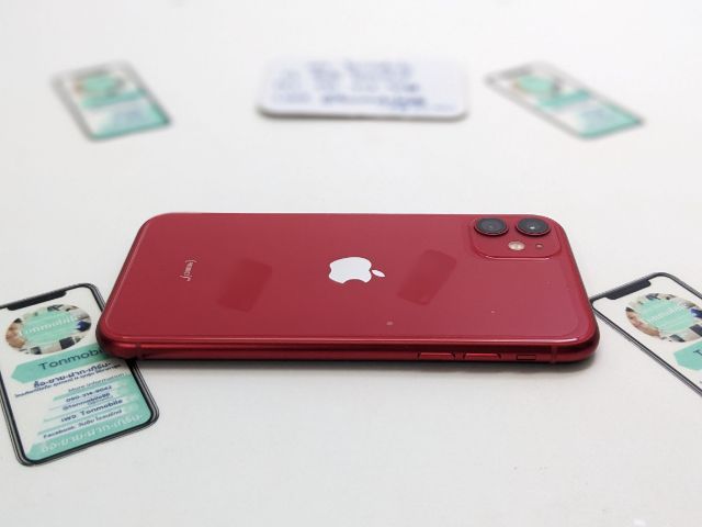 ขาย เทิร์น iPhone 11 Red 128 Gb ศูนย์ไทย สภาพสวย มีตัวเครื่องอย่างเดียว ไม่มีอุปกรณ์อื่น สุขภาพแบต 100 ถูกๆ เพียง 9,590 บาท ครับ  รูปที่ 4